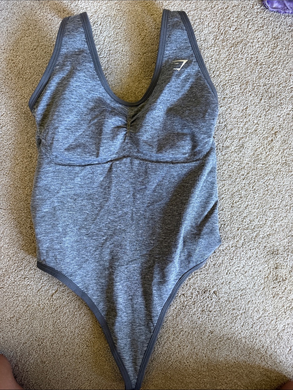 Gymshark Grey Seamless Kids Bodysuit